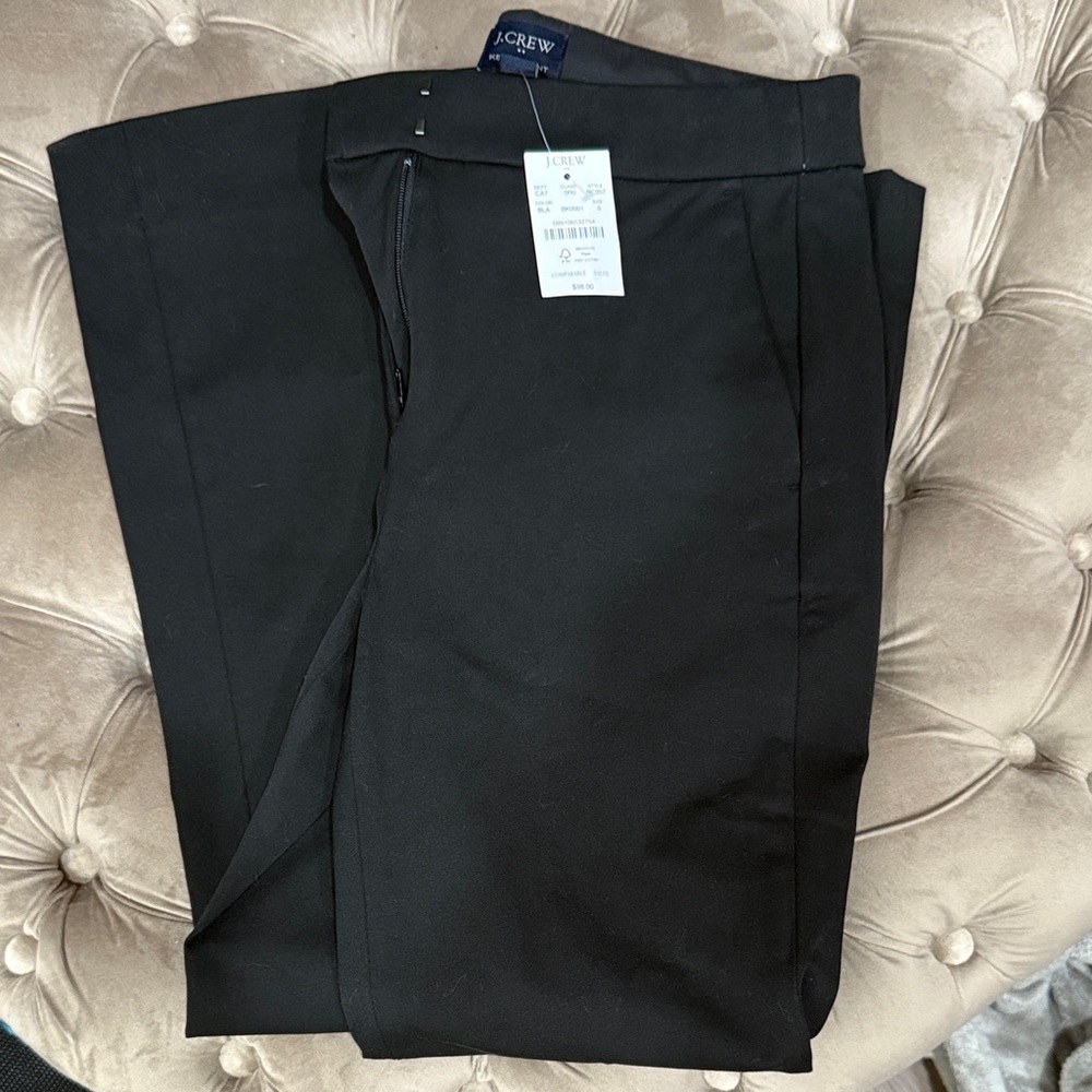 J. Crew Women's Black Straight Leg Pants